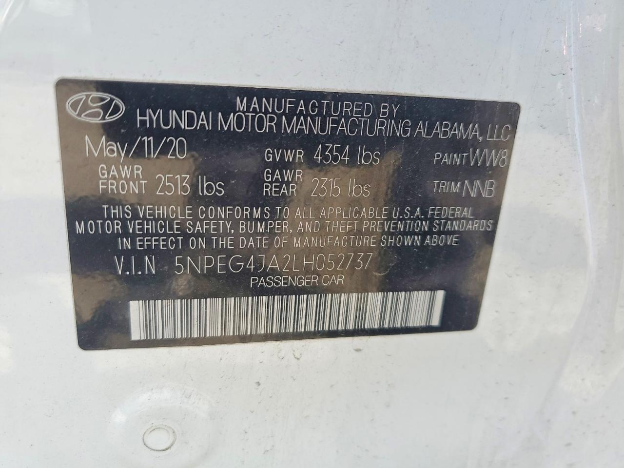 HYUNDAI SONATA 2020 — 14