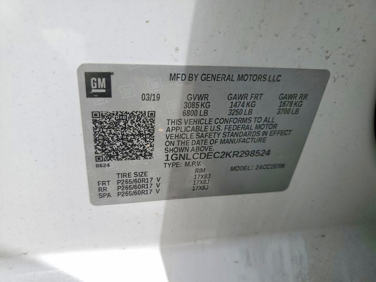 CHEVROLET TAHOE 2019 — 14