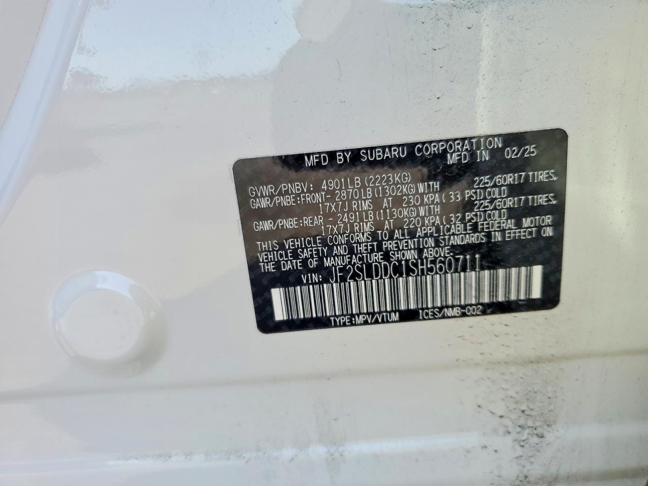 SUBARU FORESTER 2025 — 14