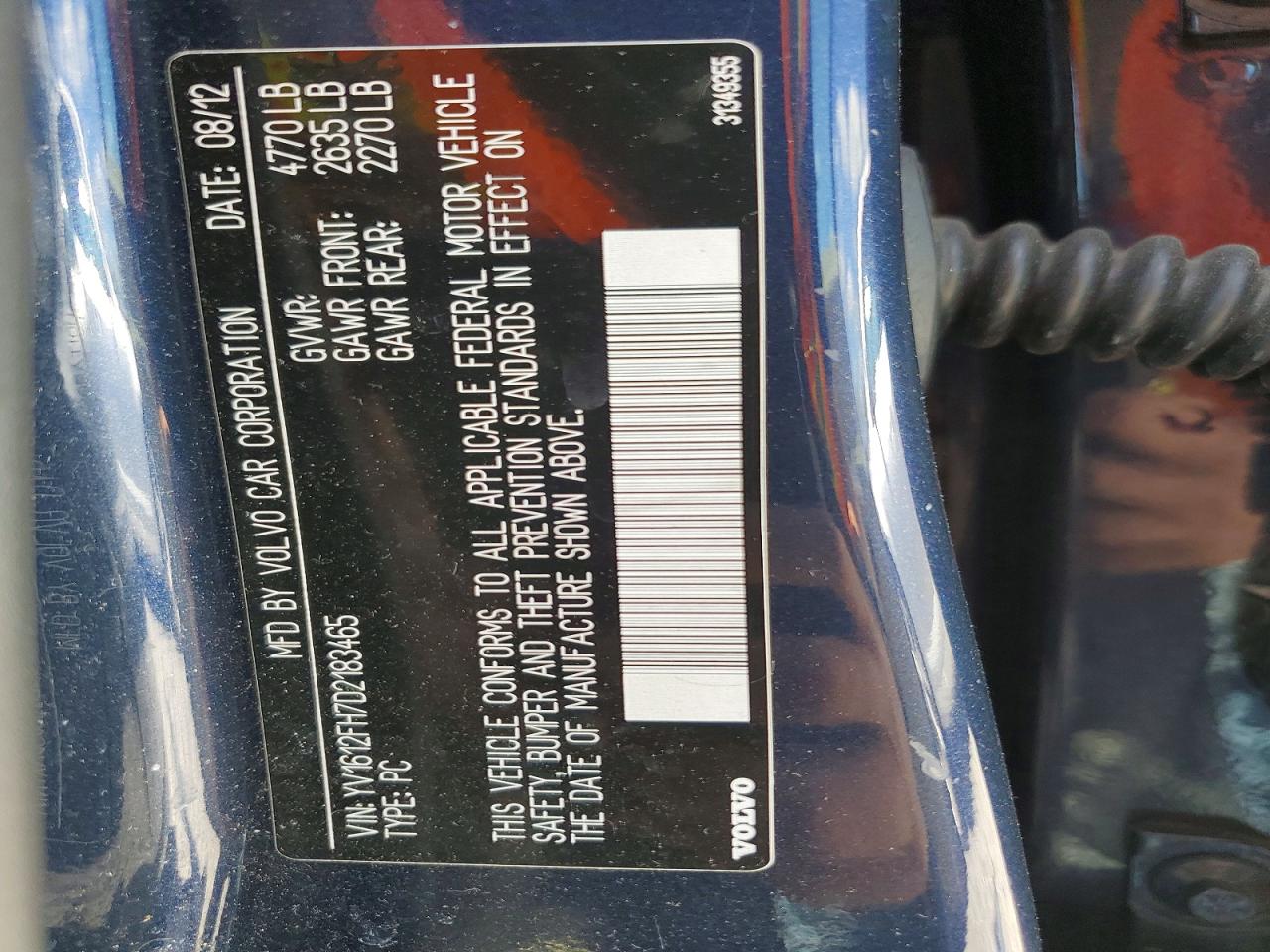 VOLVO S60 2013 — 13