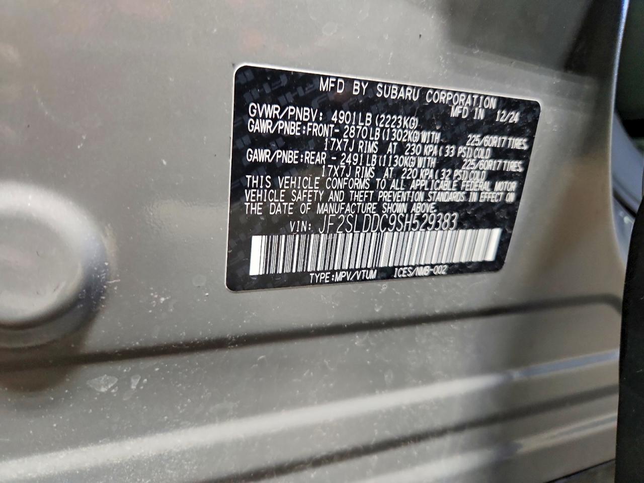 SUBARU FORESTER 2025 — 14