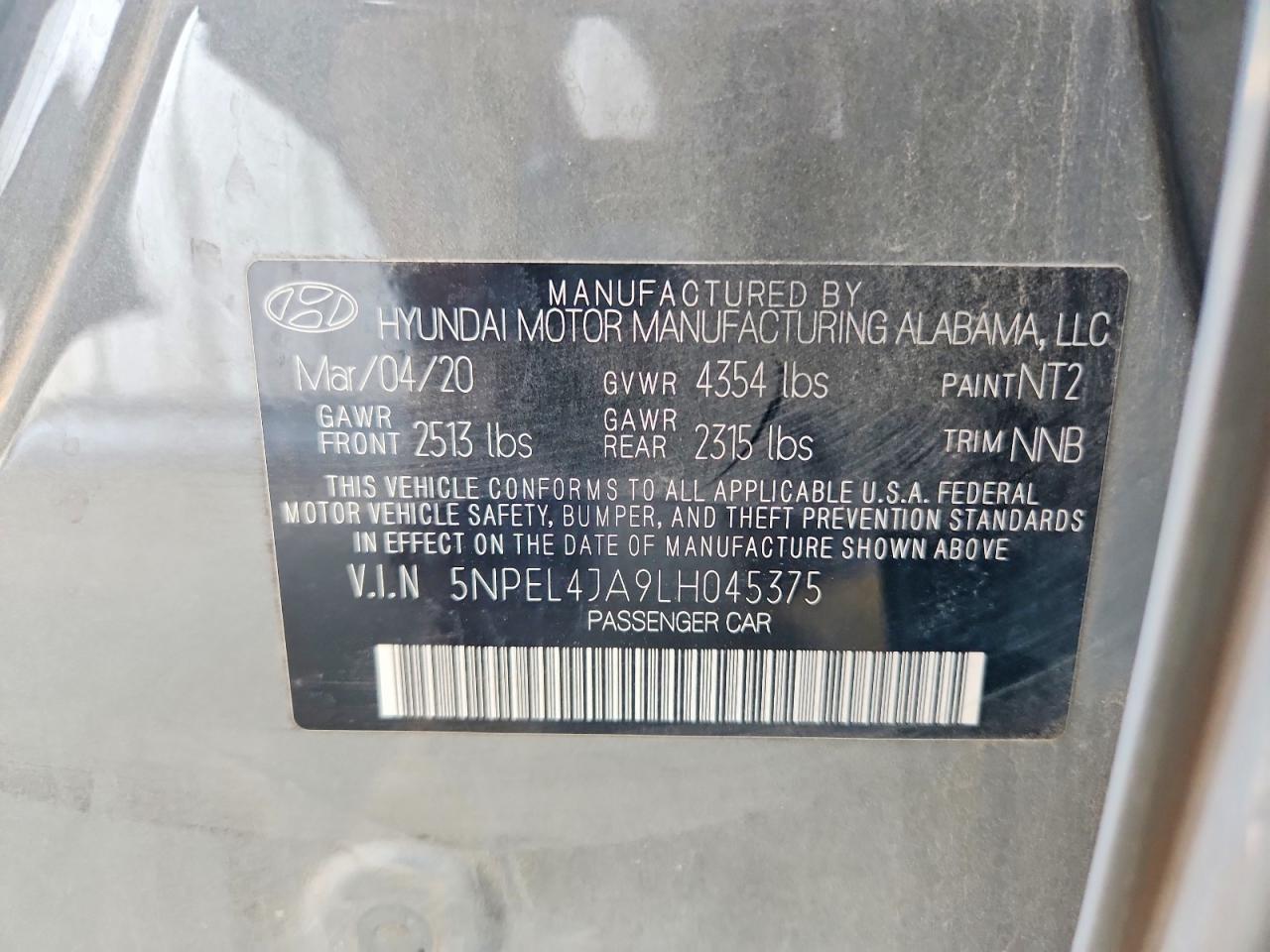 HYUNDAI SONATA 2020 — 13