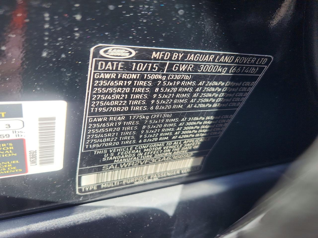 LAND ROVER RANGE ROVER SPORT 2016 — 14