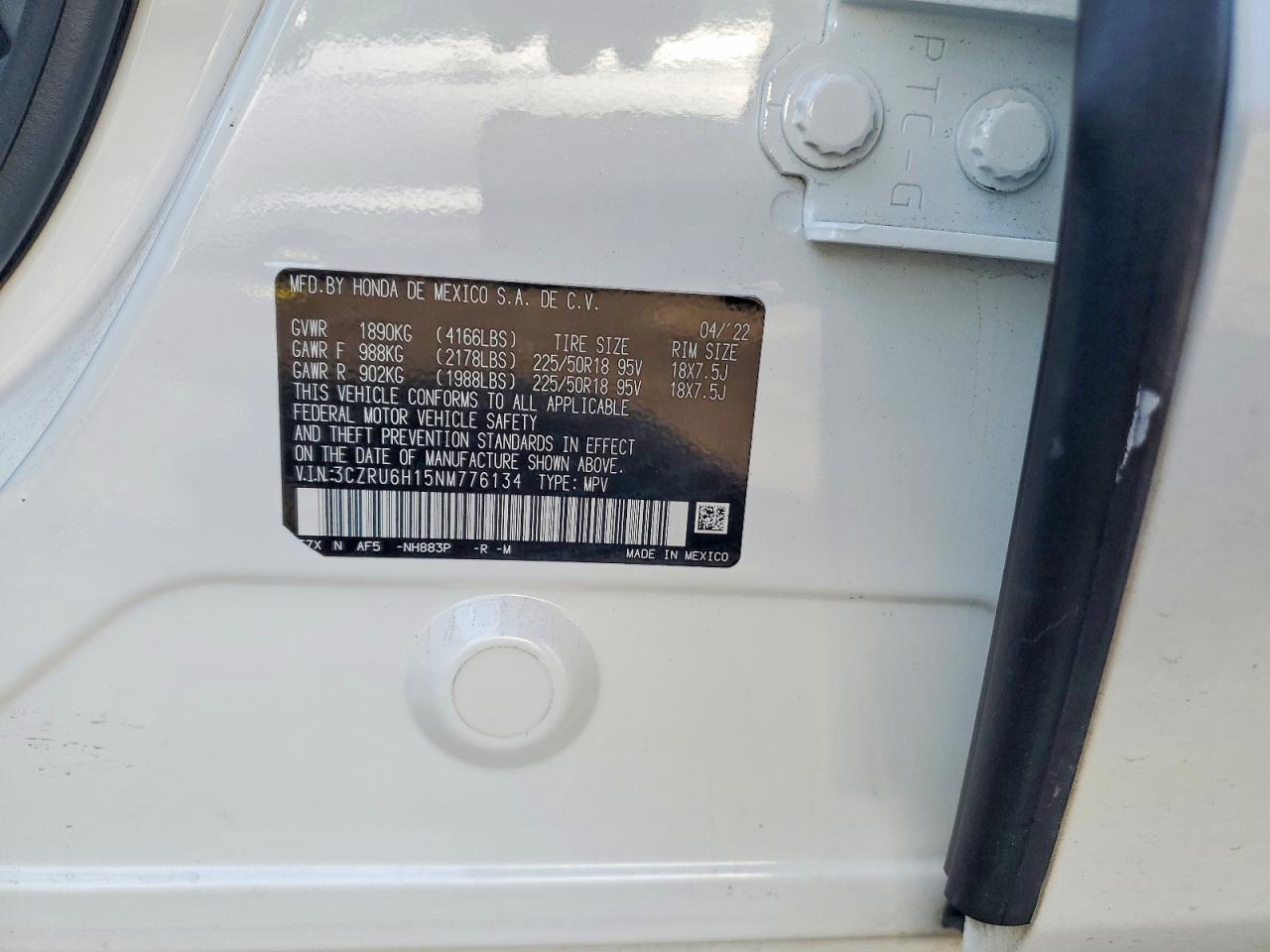 HONDA HR-V 2022 — 13