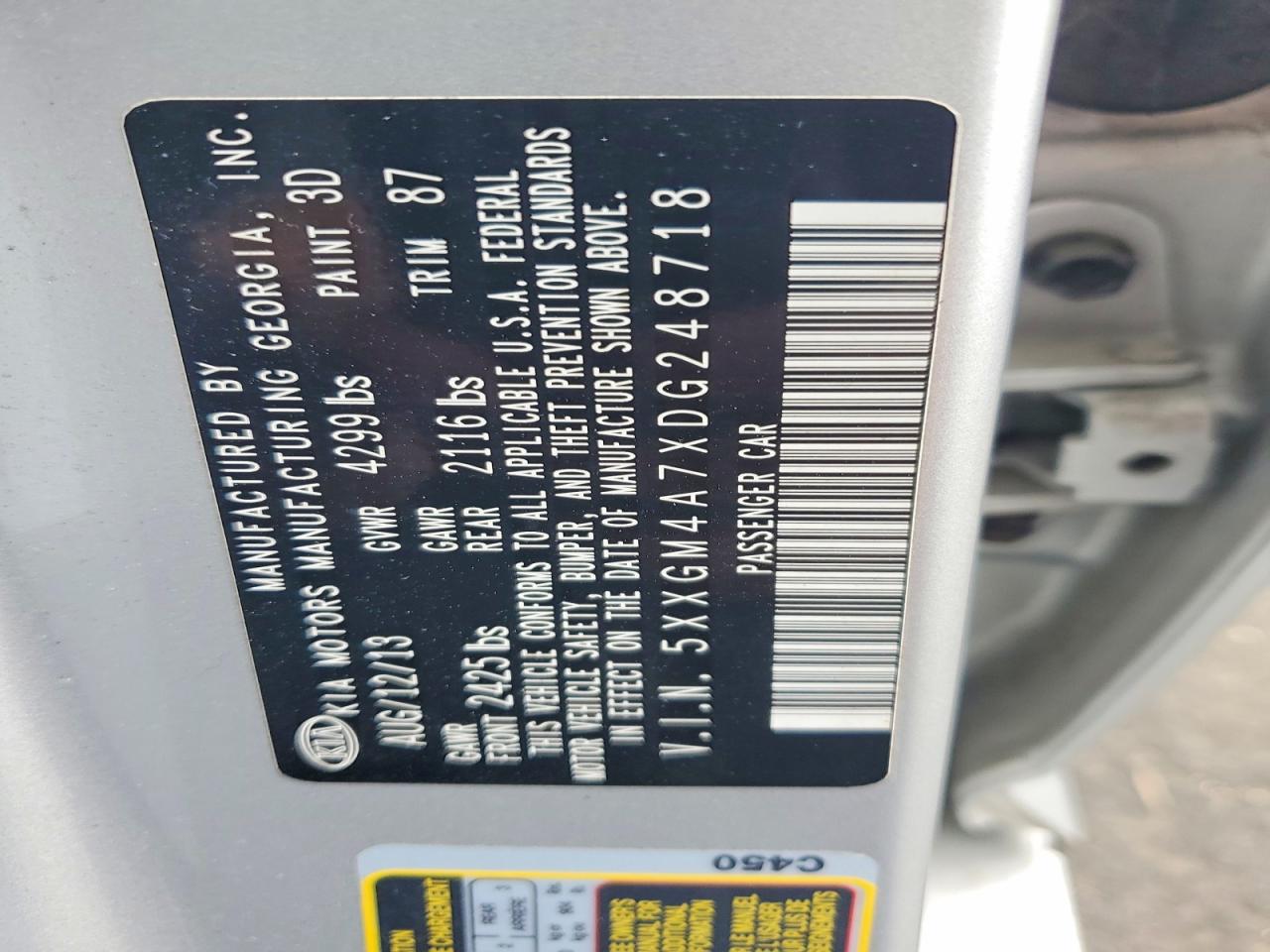 KIA OPTIMA 2013 — 13