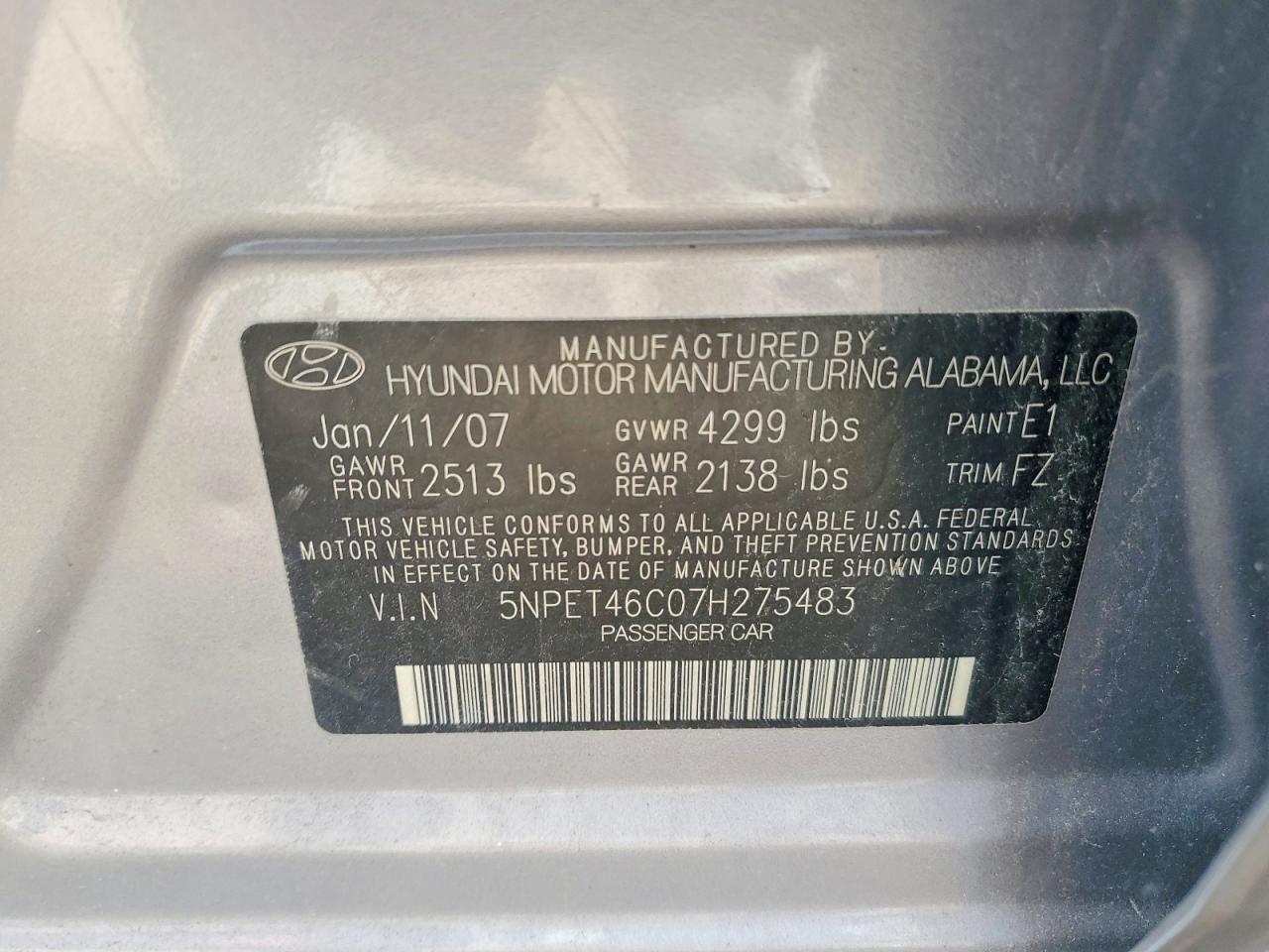 HYUN SONATA 2007 — 13