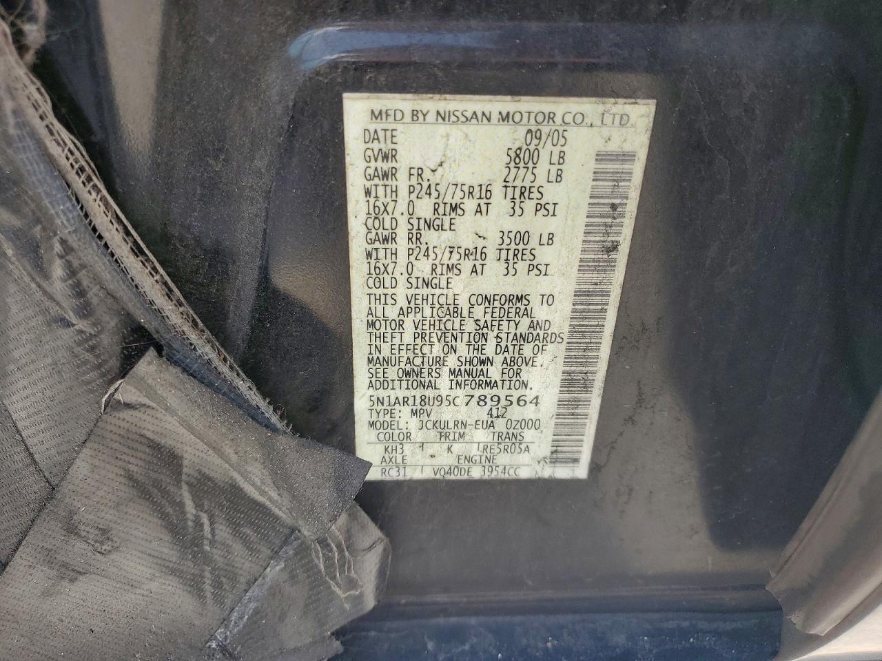 NISSAN PATHFINDER 2005 — 14