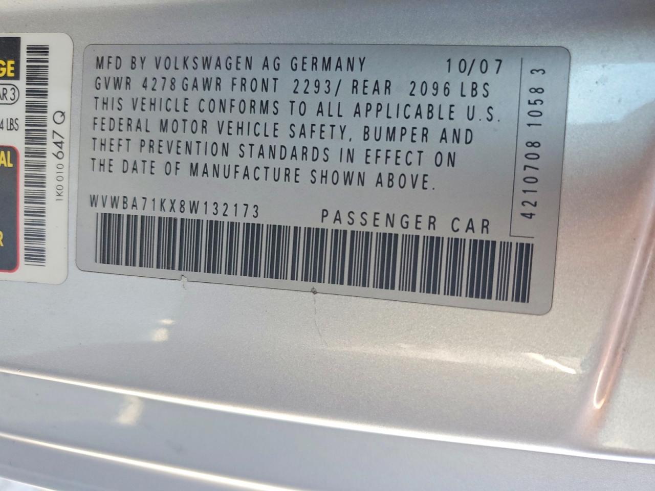 VOLKSWAGEN RABBIT 2008 — 14