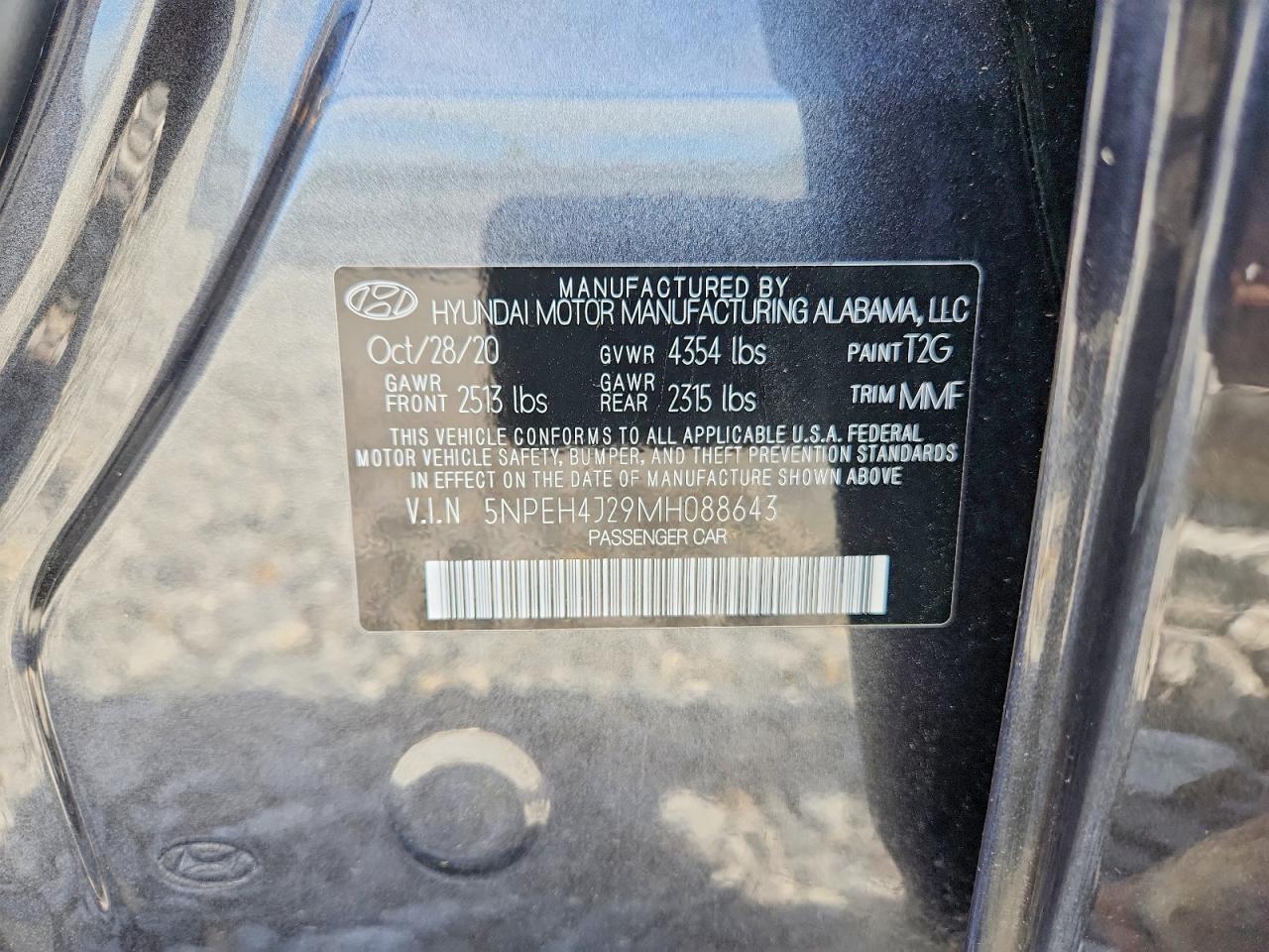 HYUNDAI SONATA 2021 — 13