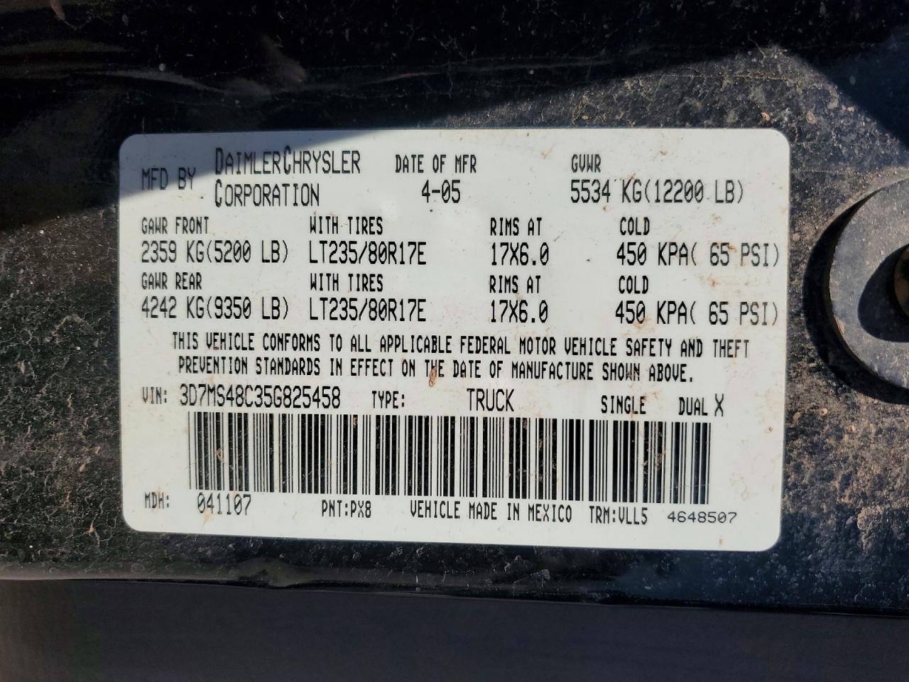 DODGE RAM 3500 2005 — 15