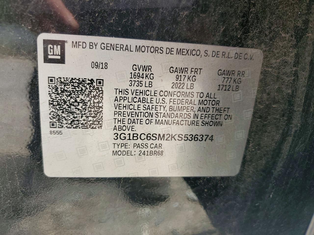 CHEVROLET CRUZE 2019 — 14