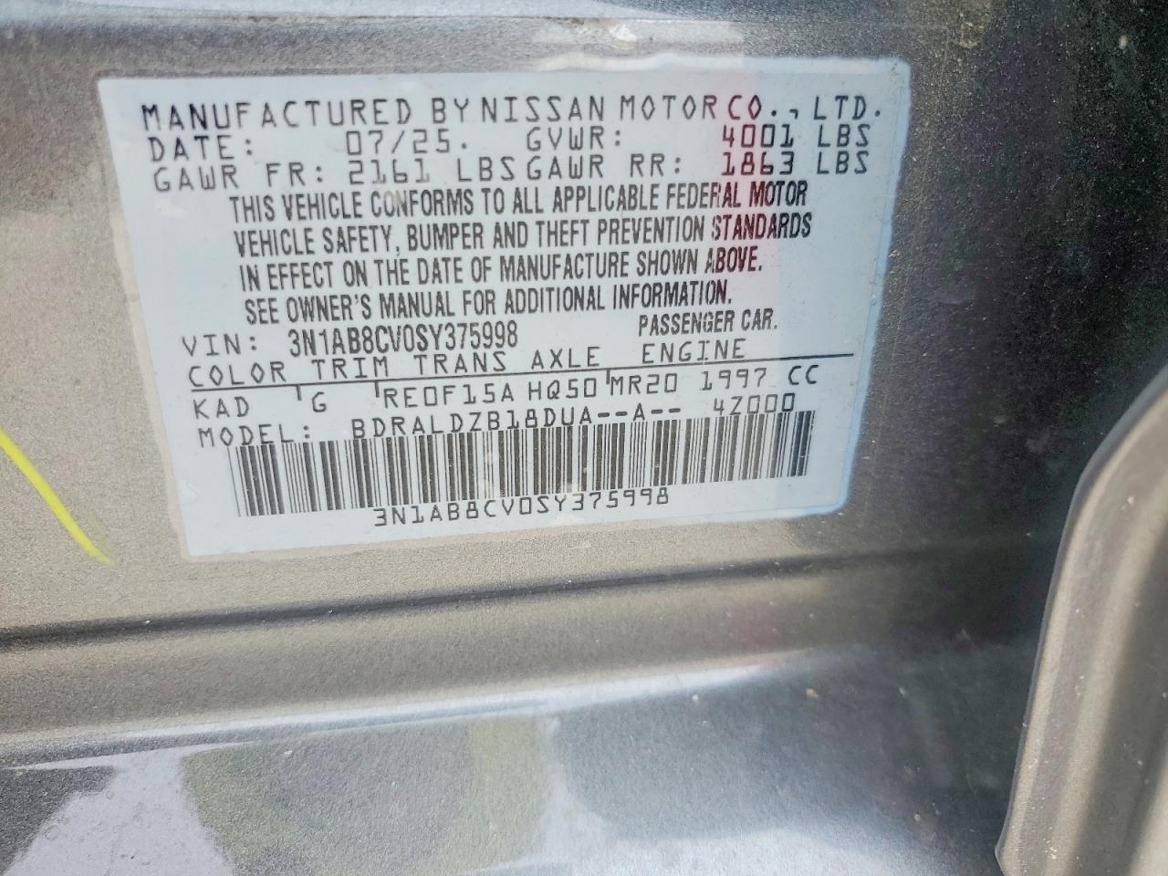 NISSAN SENTRA 2025 — 13