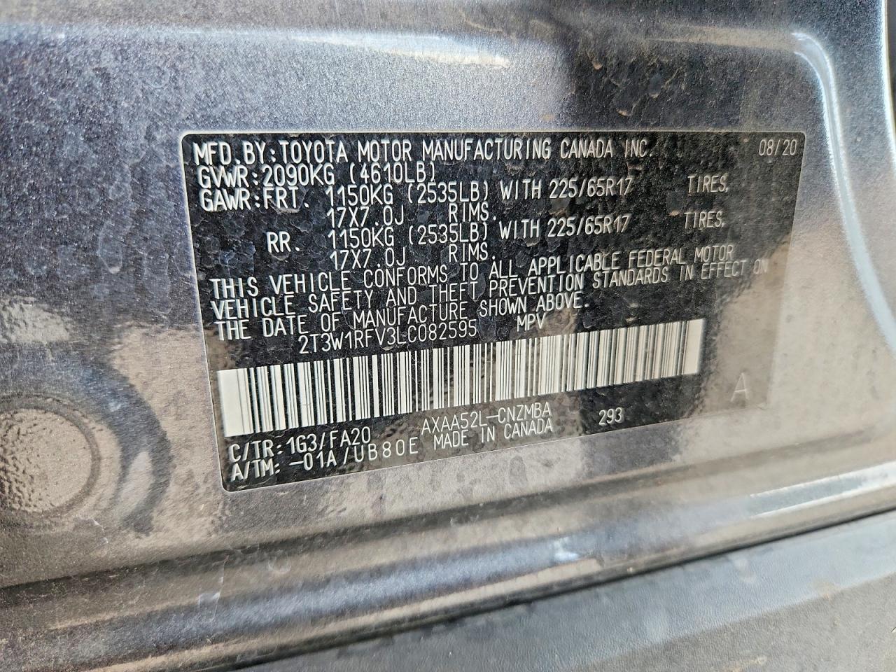 TOYOTA RAV4 2020 — 15