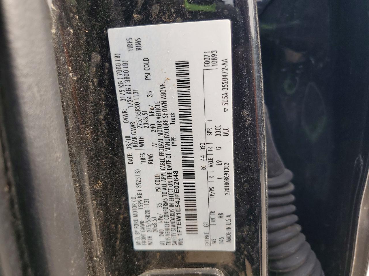 FORD F150 2018 — 14