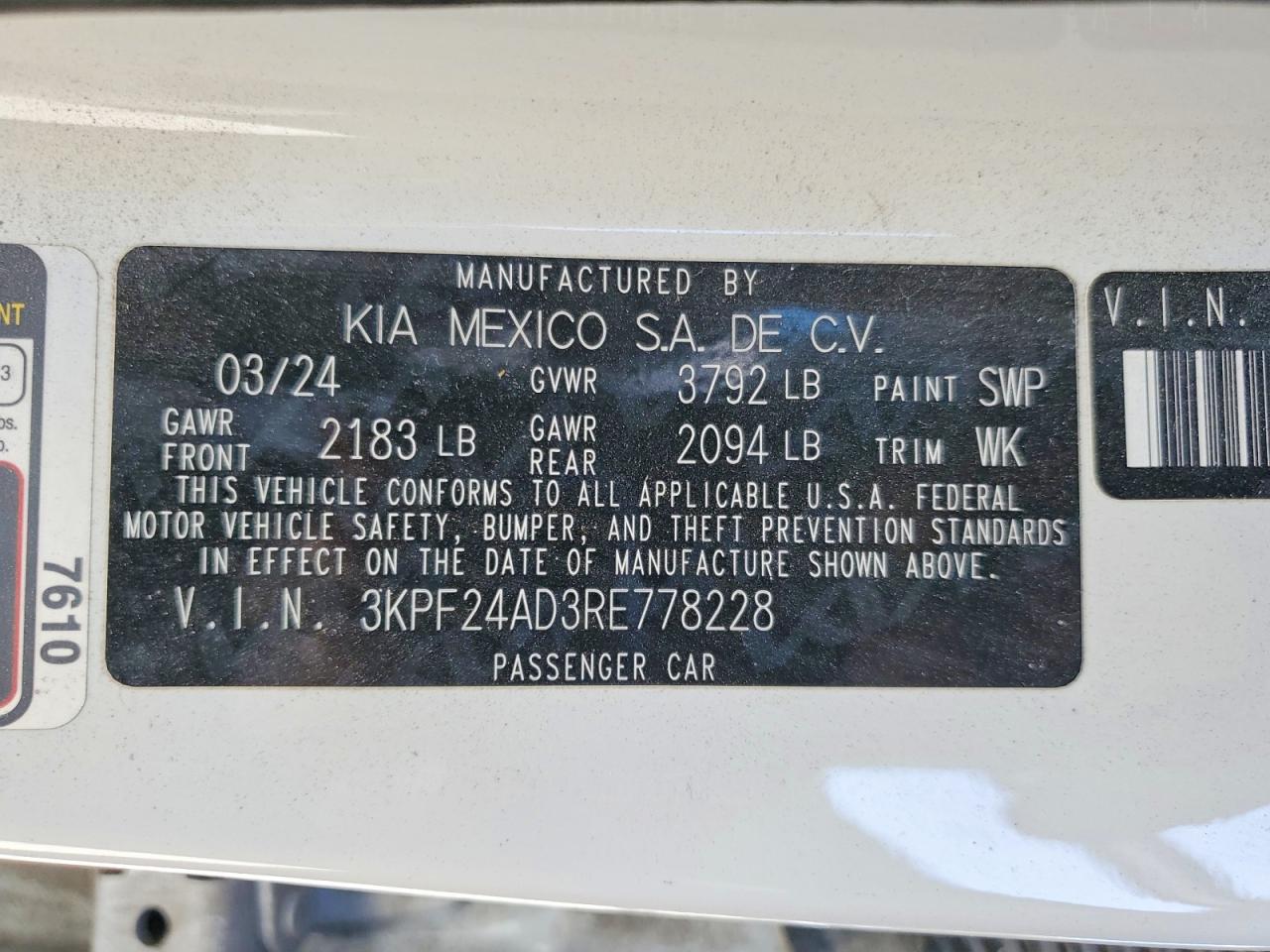 KIA FORTE 2024 — 13