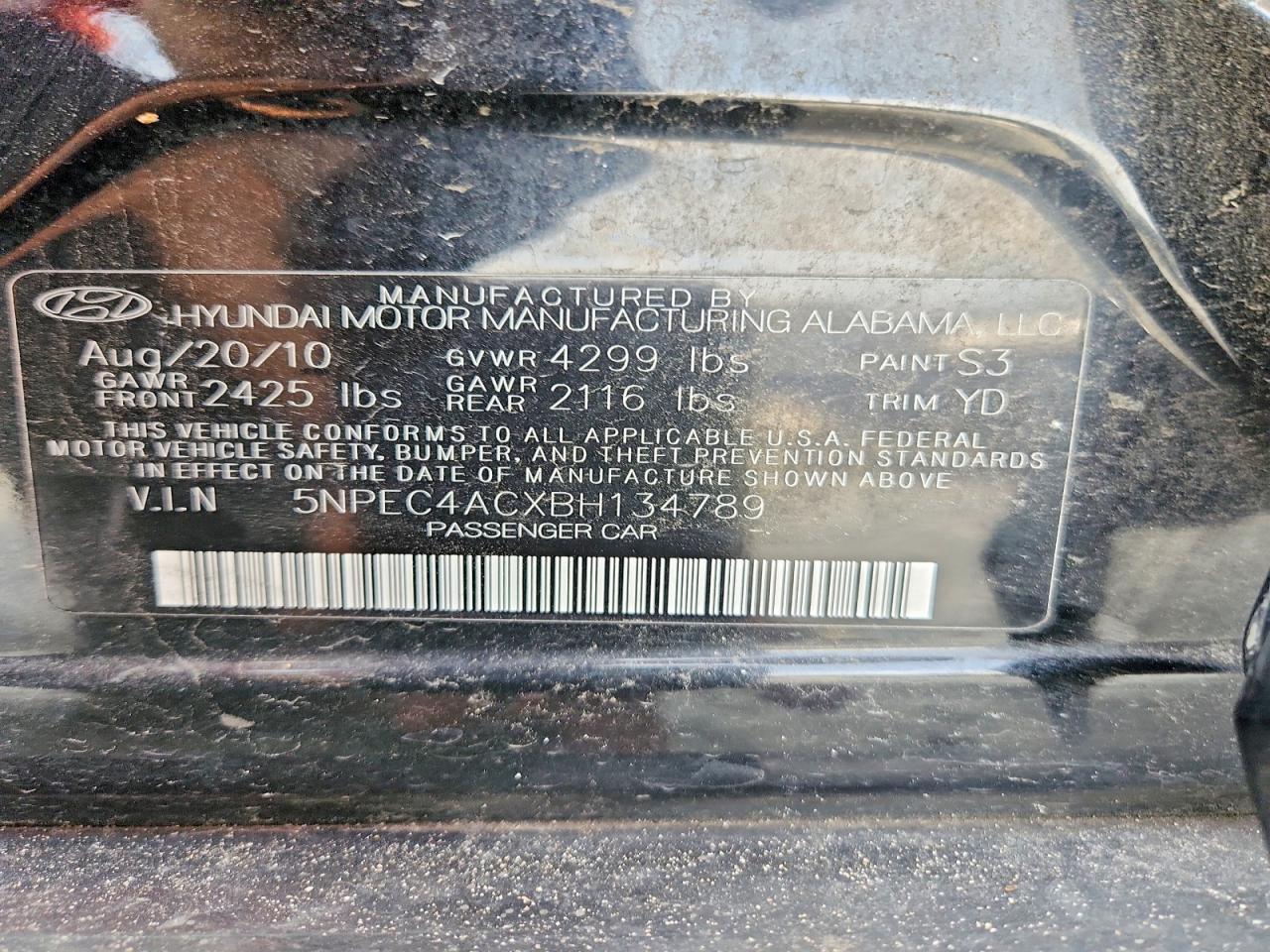 HYUNDAI SONATA 2011 — 13