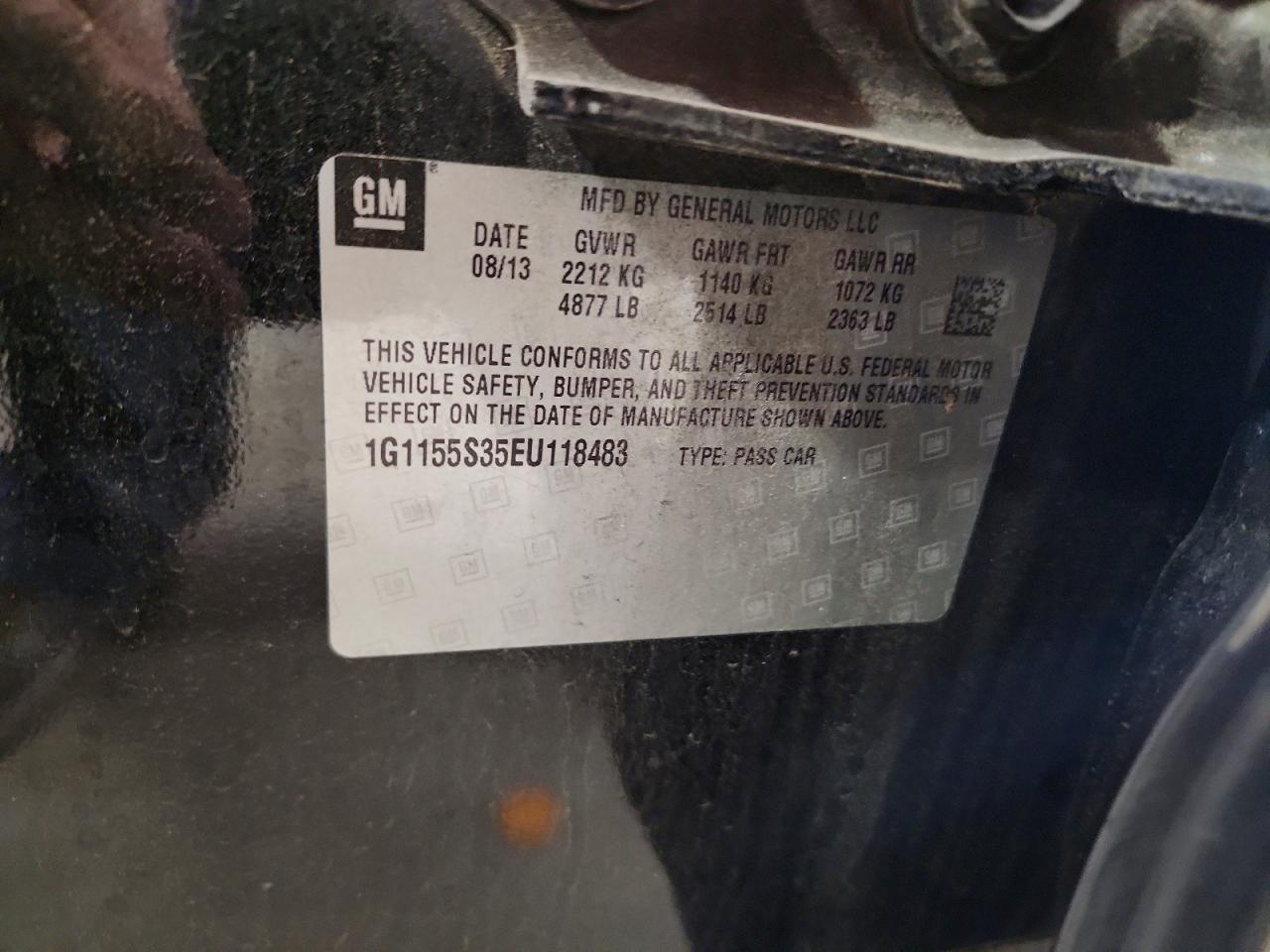 CHEVROLET IMPALA 2014 — 13