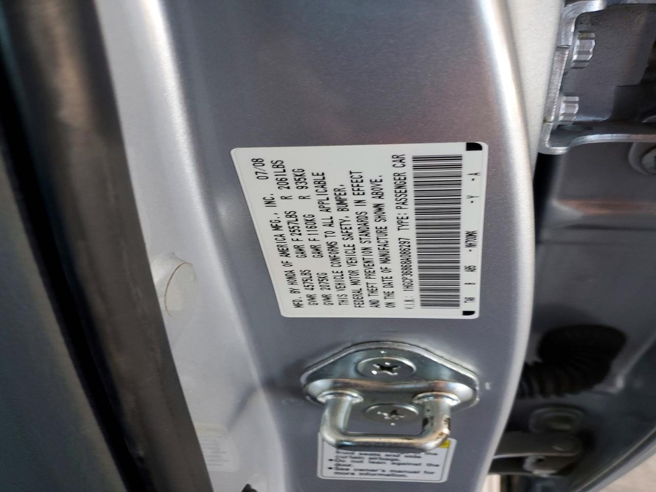 HONDA ACCORD 2008 — 13