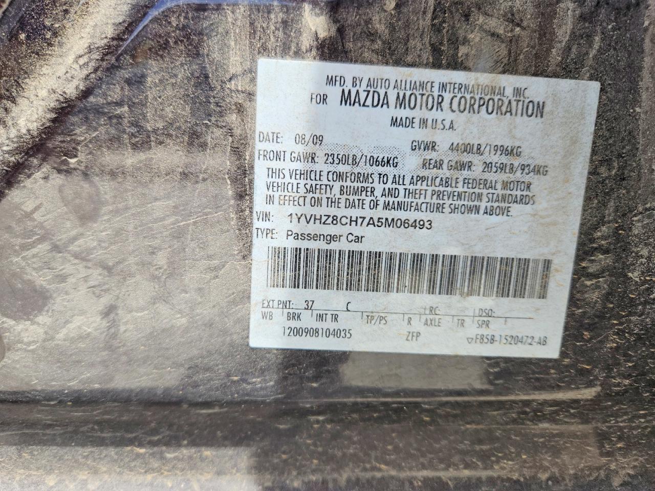 MAZDA 6 2010 — 13