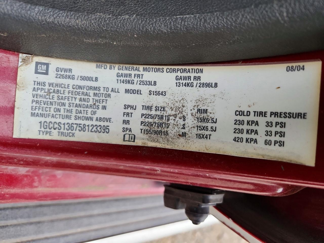 CHEVROLET COLORADO 2005 — 14