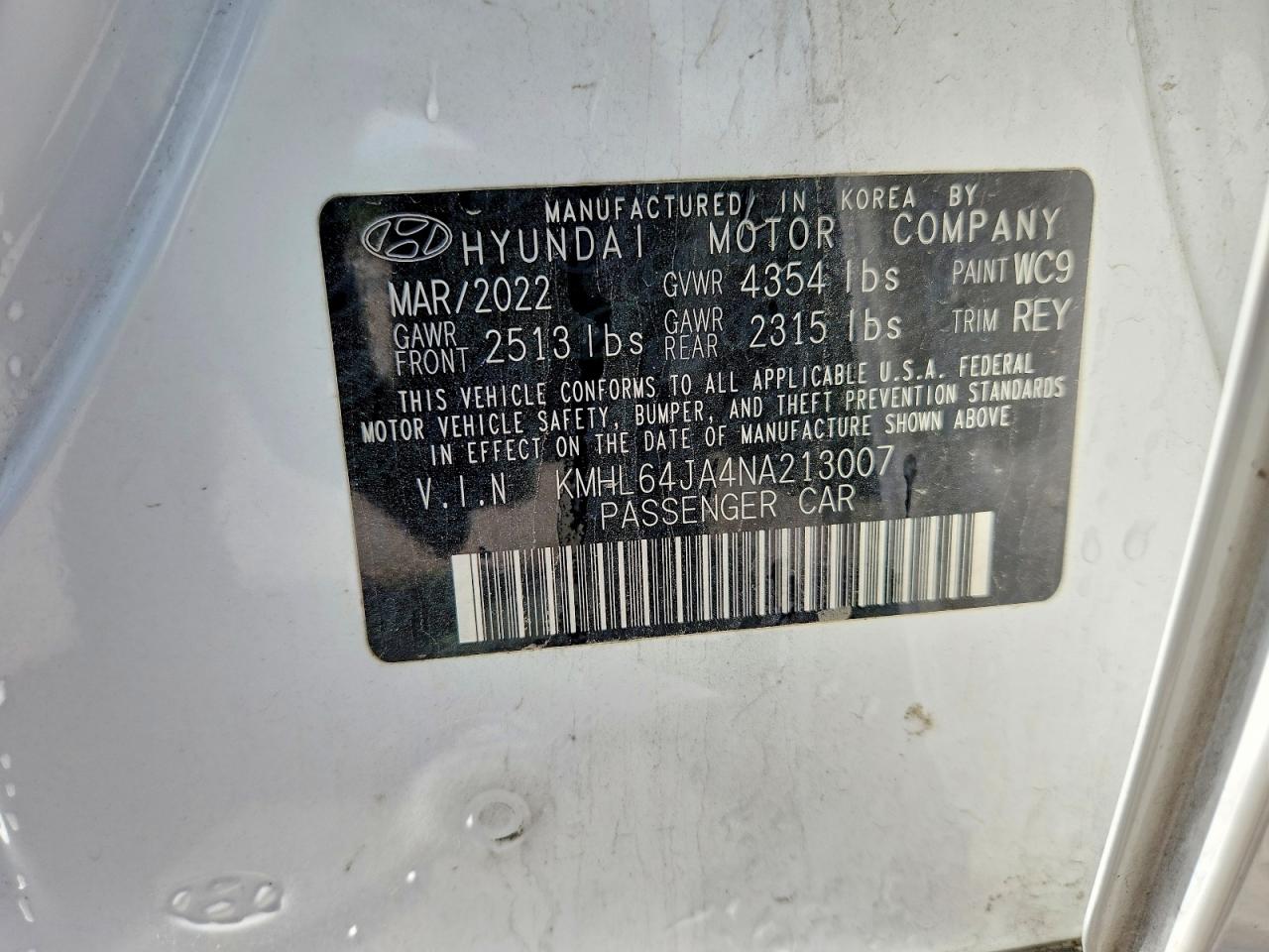 HYUNDAI SONATA 2022 — 13