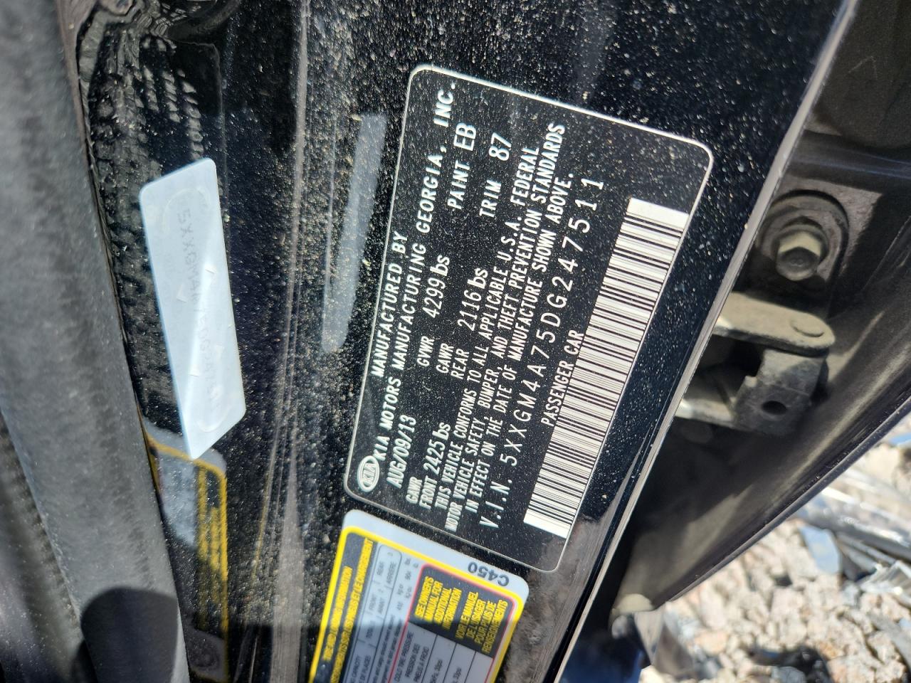 KIA OPTIMA 2013 — 13
