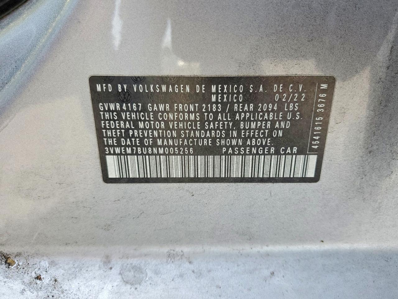VOLKSWAGEN JETTA 2022 — 14