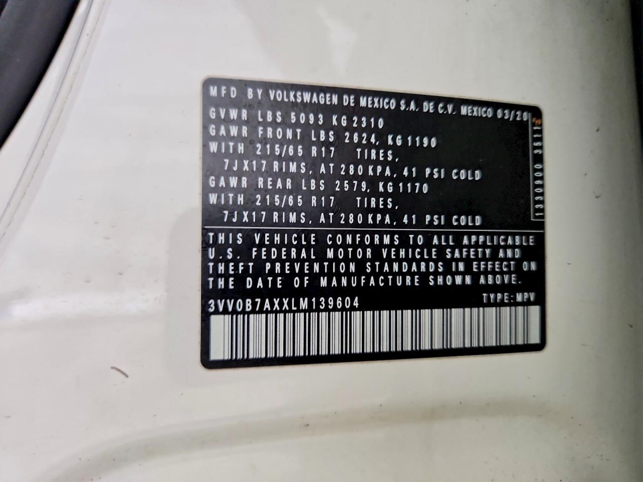 VOLKSWAGEN TIGUAN 2020 — 13