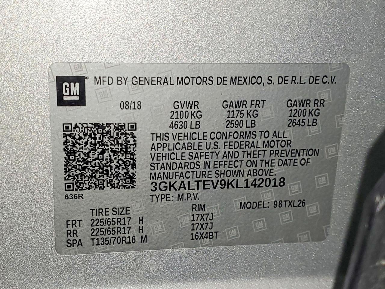 GMC TERRAIN 2019 — 14