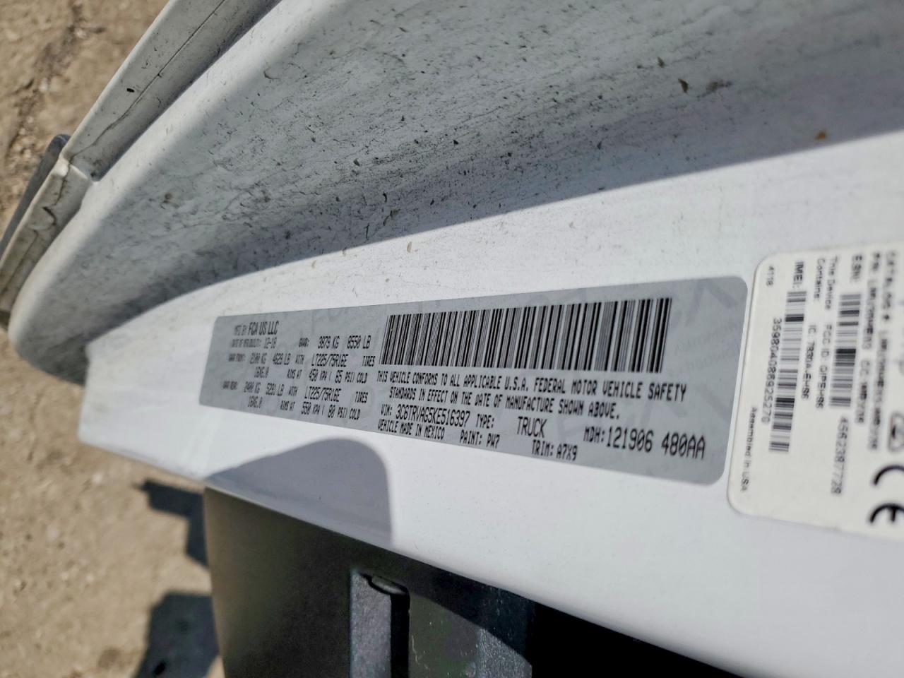 RAM PROMASTER 1500 2019 — 14