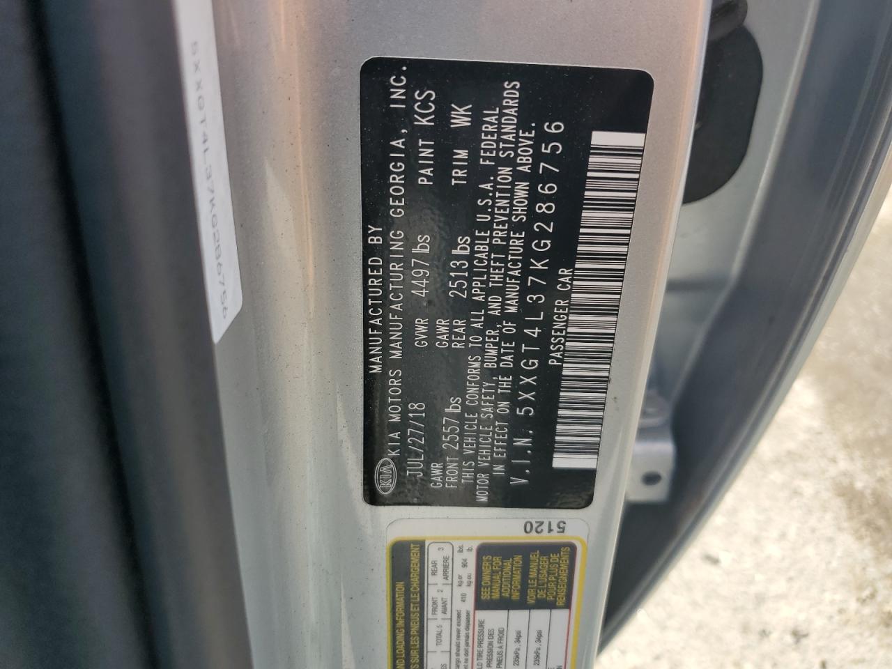 KIA OPTIMA 2019 — 13
