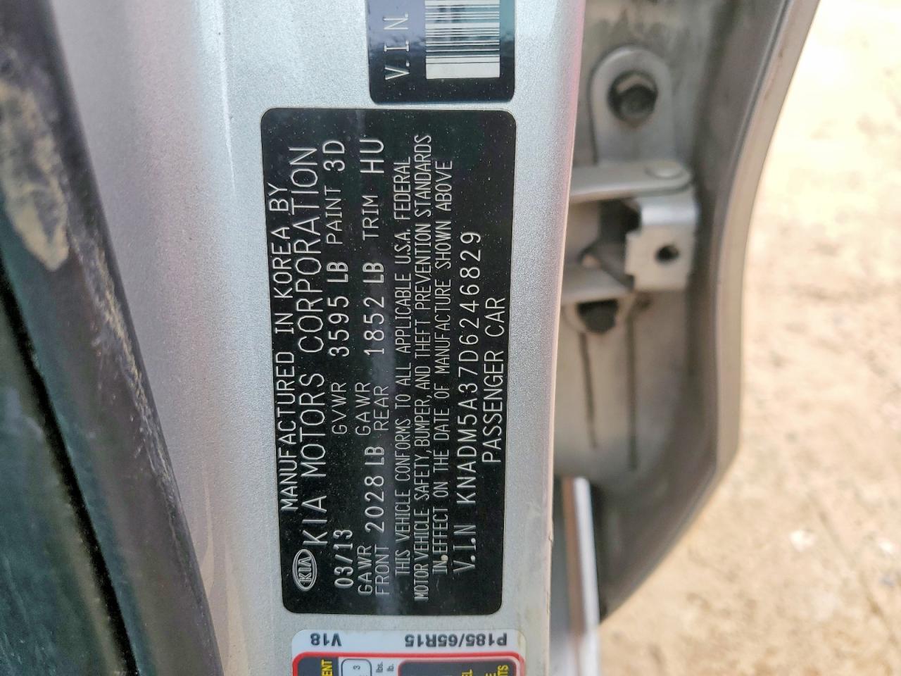 KIA RIO 2013 — 13