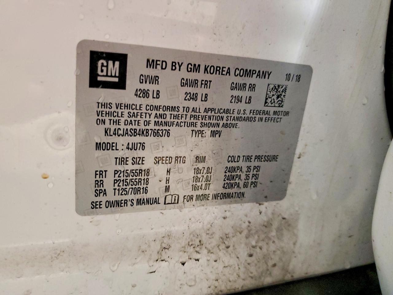 BUICK ENCORE 2019 — 15