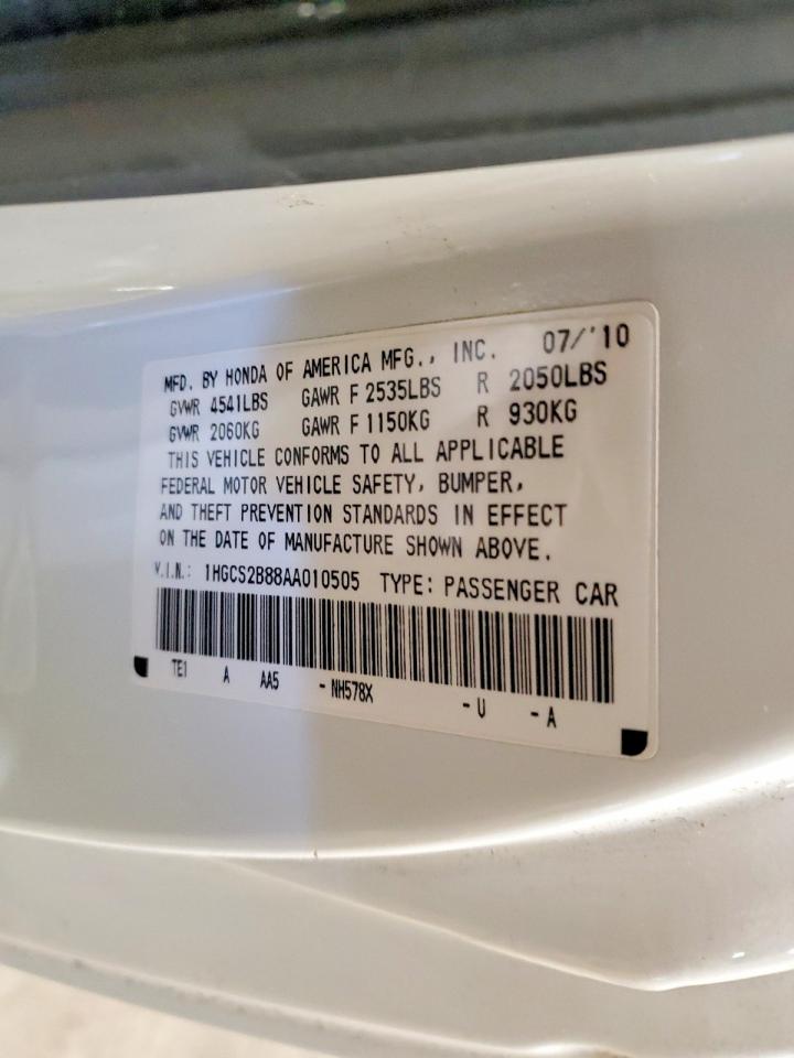 HONDA ACCORD 2010 — 13