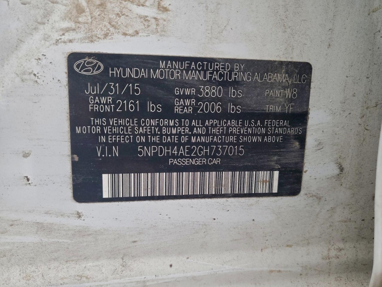 HYUNDAI ELANTRA 2016 — 13