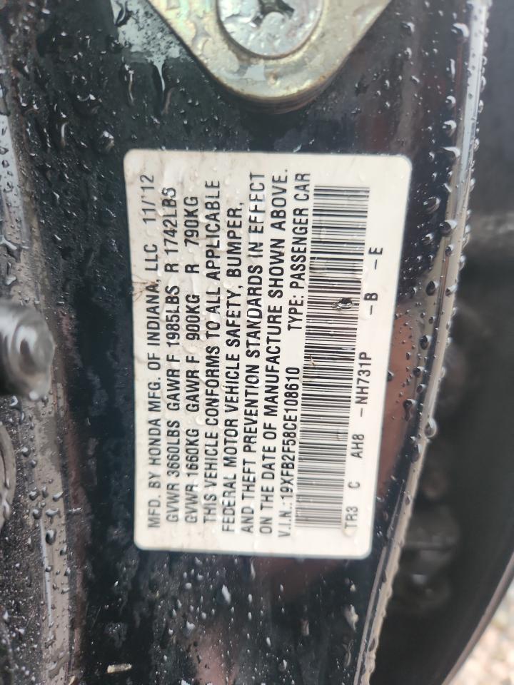 HONDA CIVIC 2012 — 13