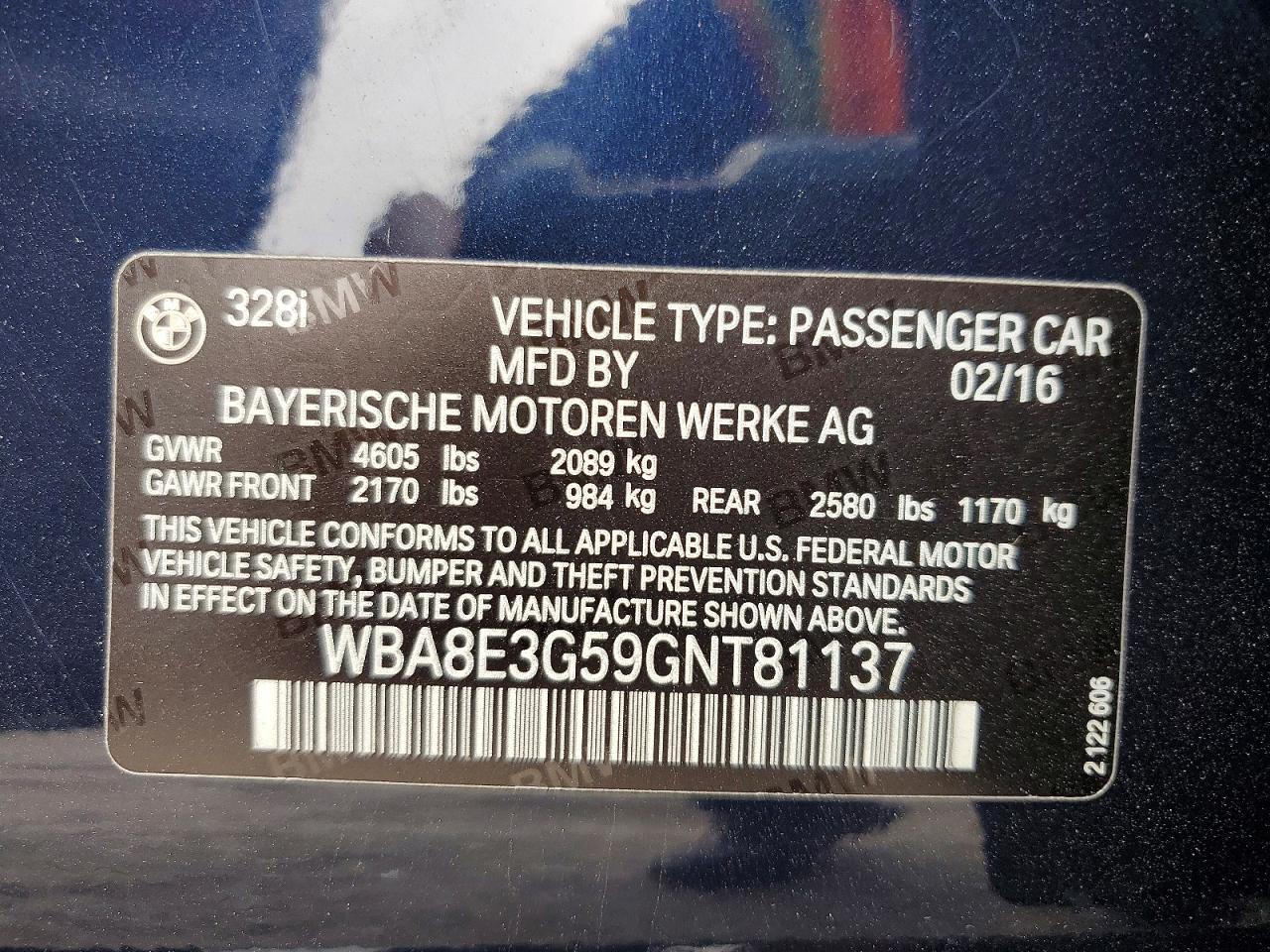 BMW 328 2016 — 13