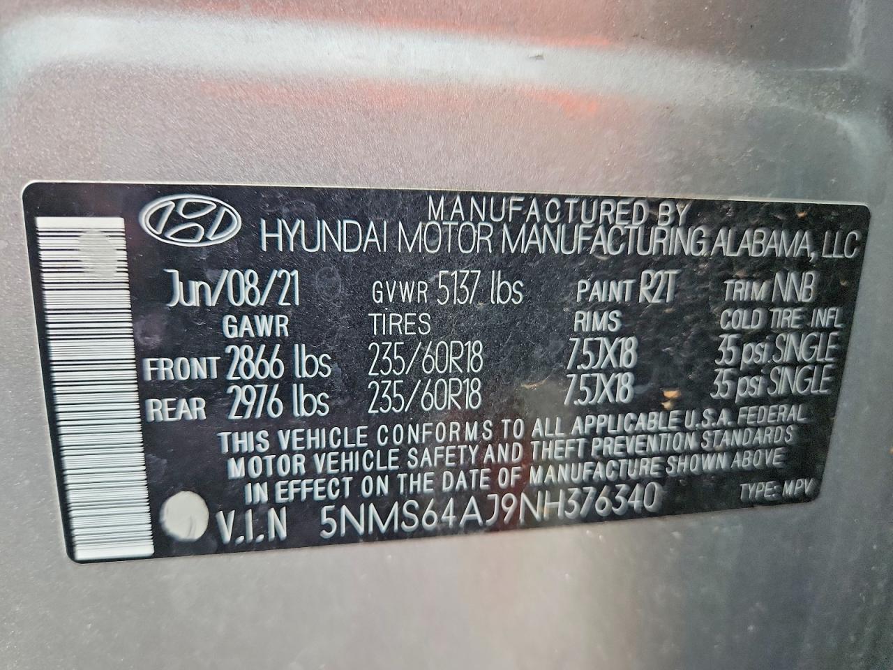 HYUNDAI SANTA FE 2022 — 14