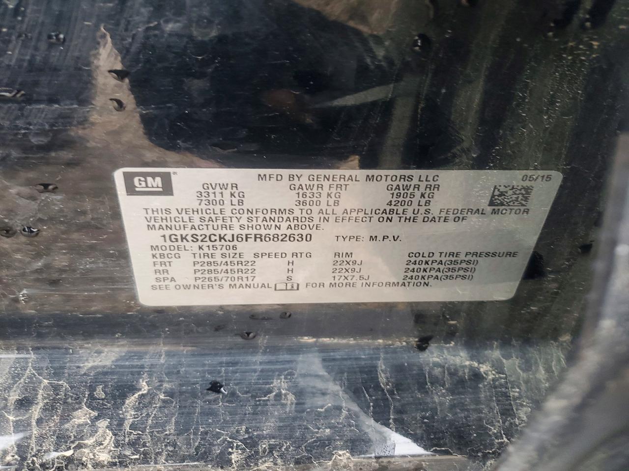GMC YUKON 2015 — 14