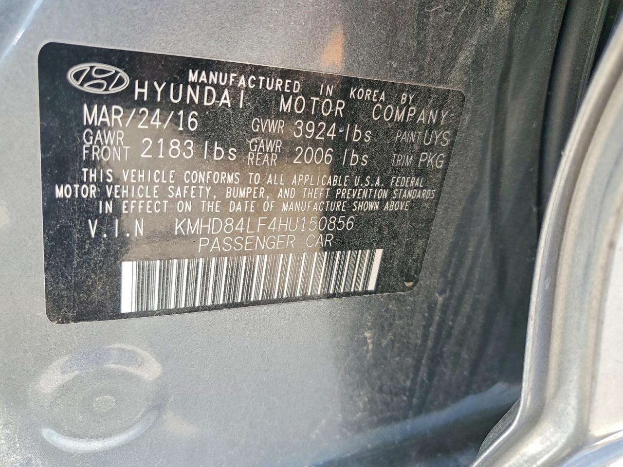 HYUNDAI ELANTRA 2017 — 13