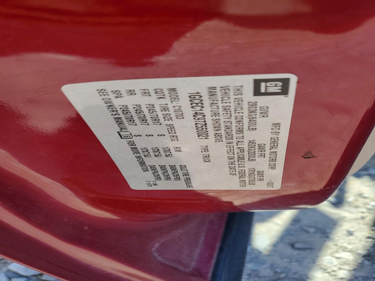 CHEVROLET SILVERADO 2007 — 13