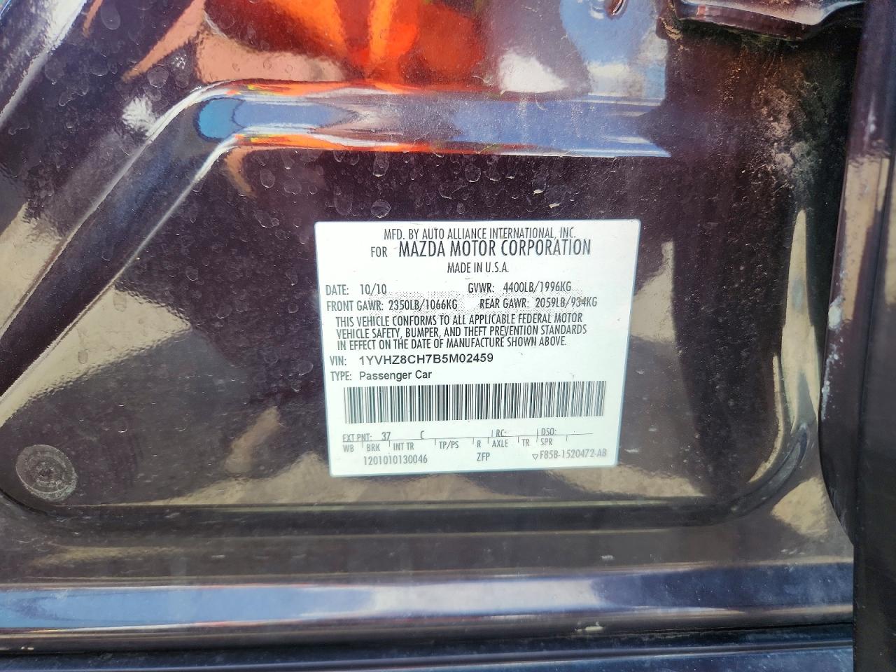 MAZDA 6 2011 — 14
