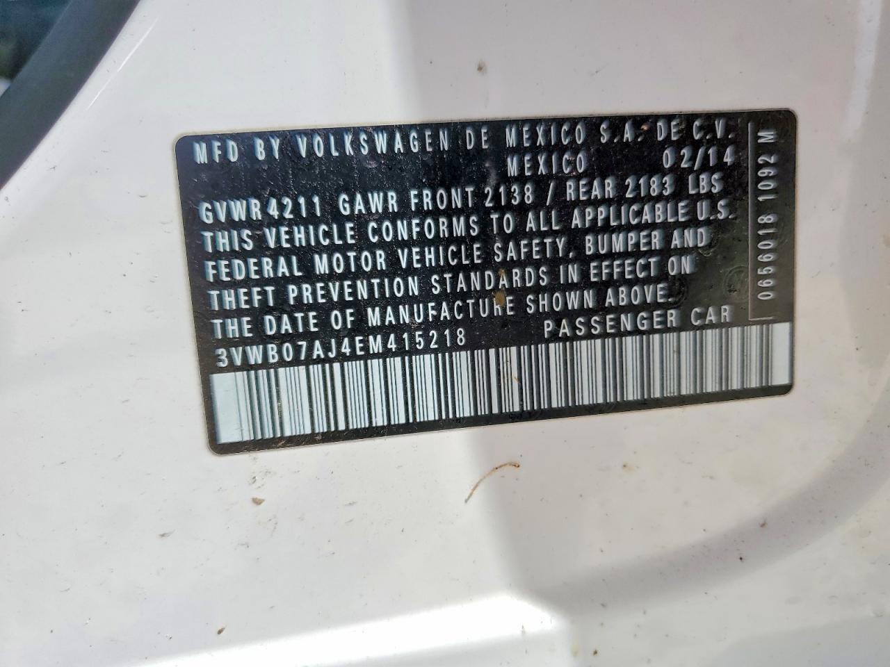 VOLKSWAGEN JETTA 2014 — 13