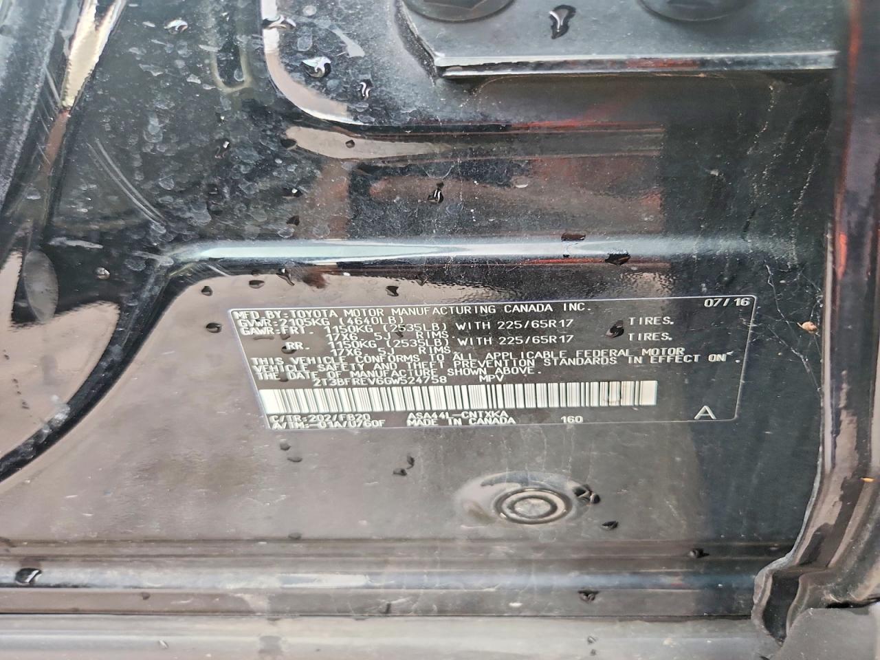 TOYOTA RAV4 2016 — 13