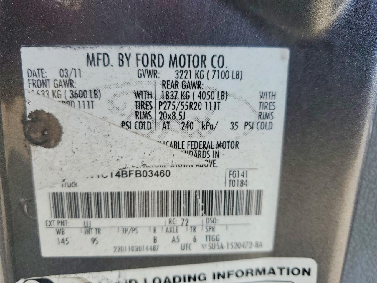 FORD F150 2011 — 13