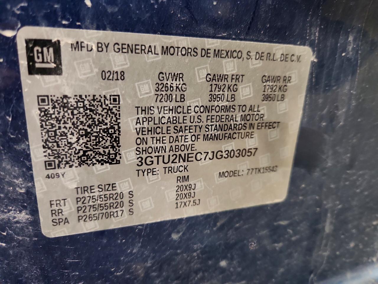GMC SIERRA 2018 — 13
