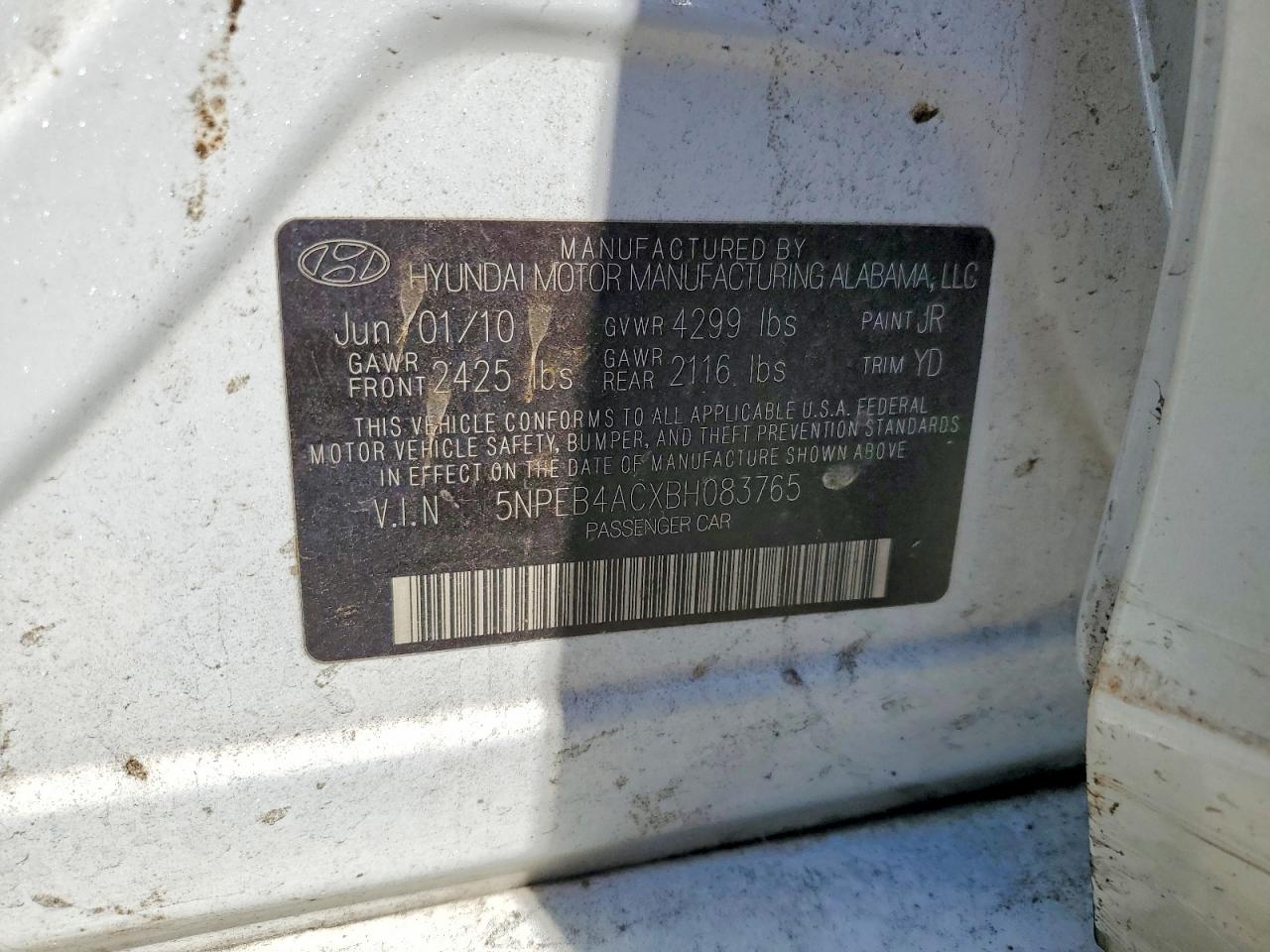 HYUNDAI SONATA 2011 — 13