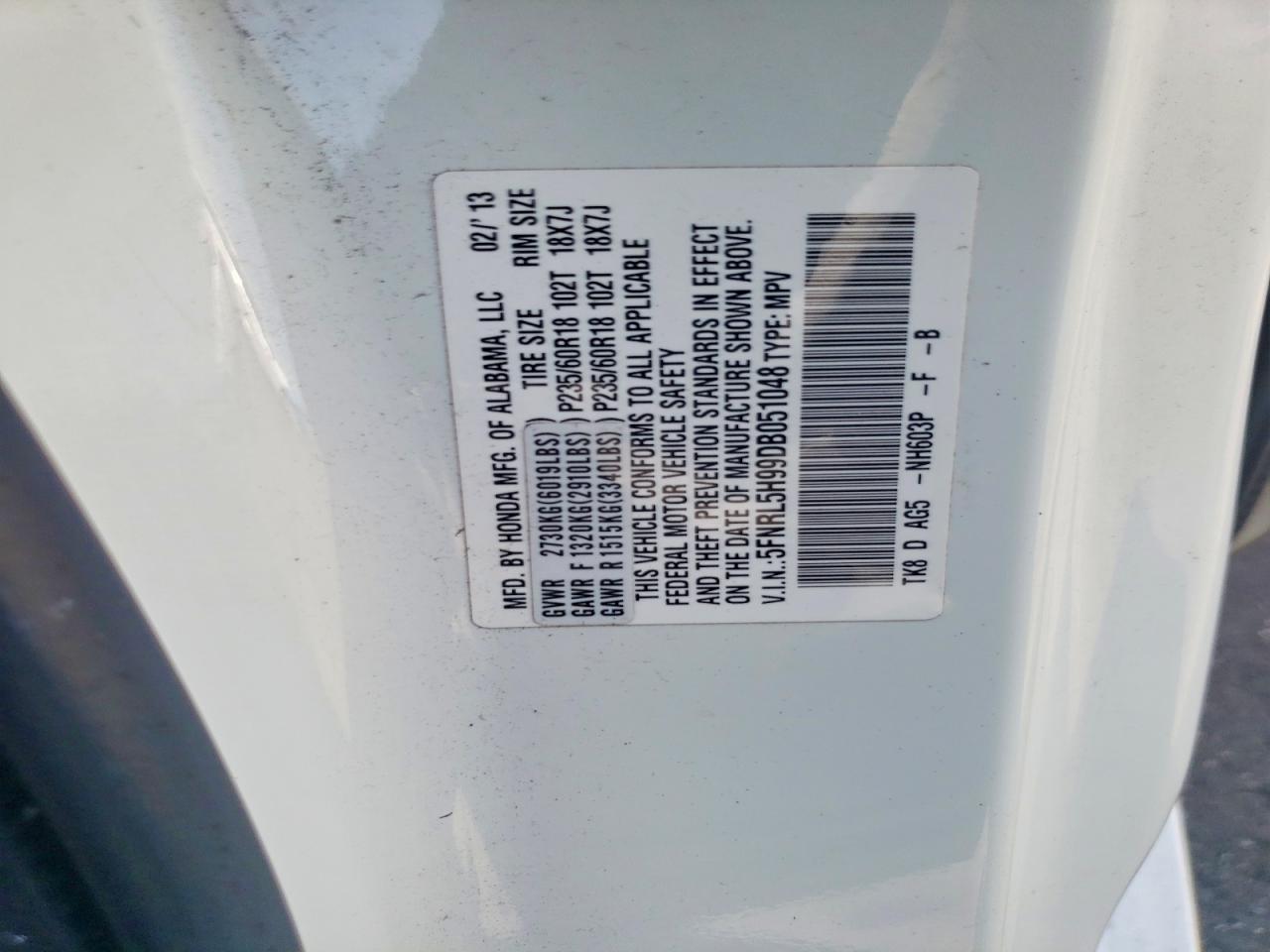 HONDA ODYSSEY 2013 — 14