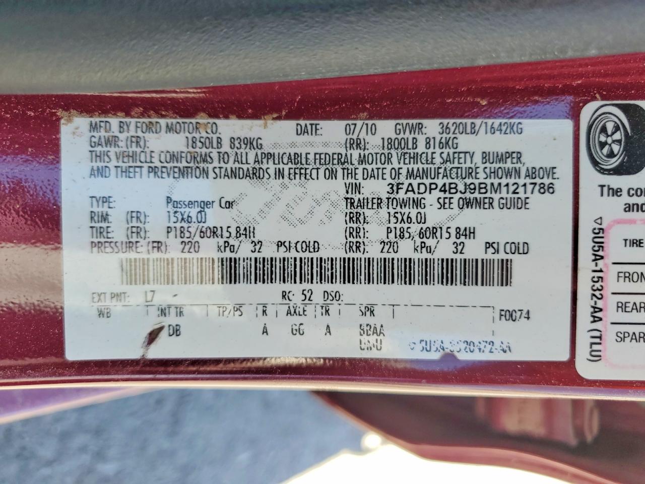 FORD FIESTA 2011 — 14