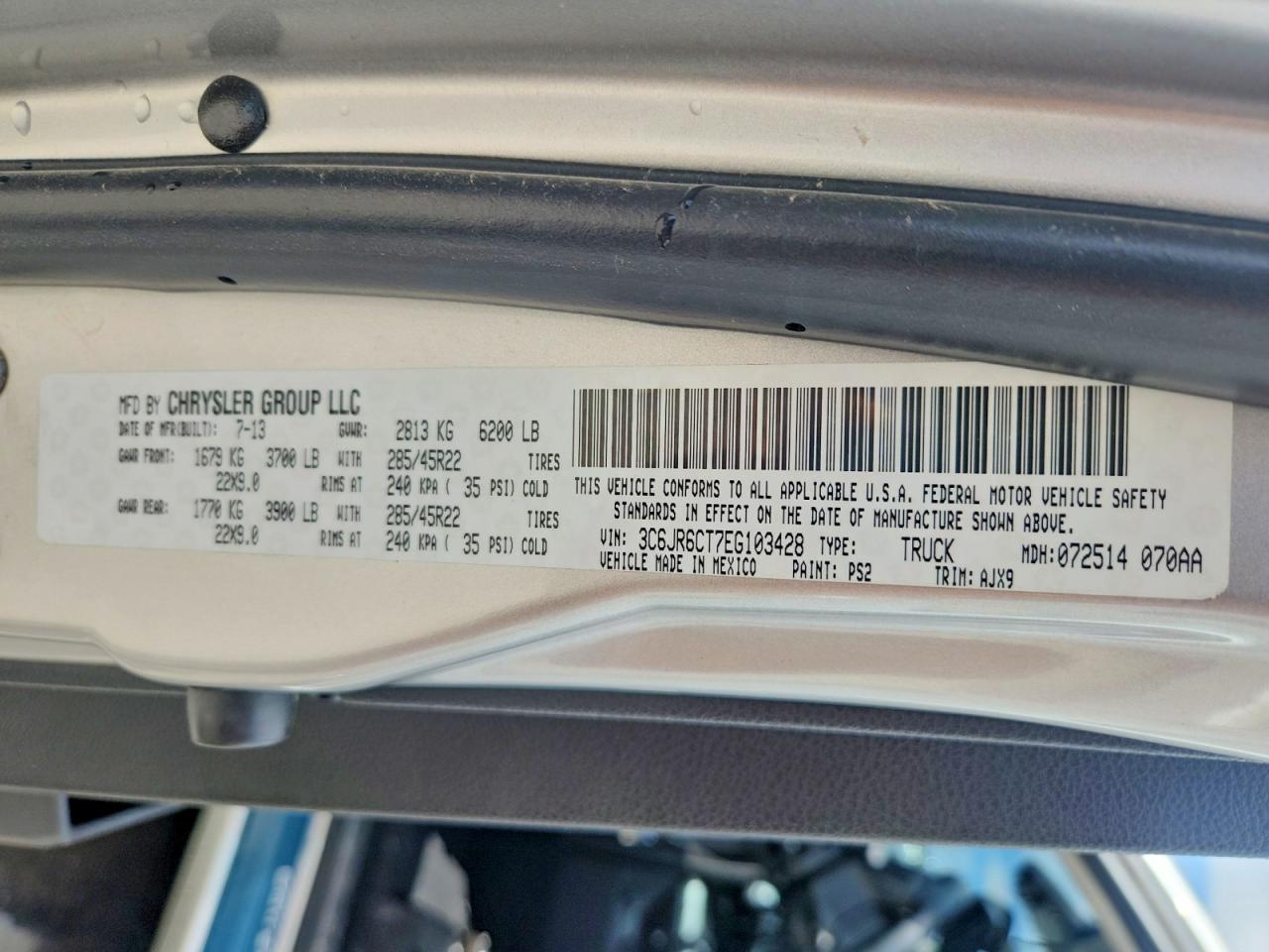 RAM 1500 2014 — 14